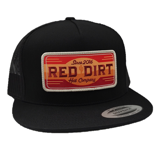 Red Dirt Hat Co Raw Hide-Black/Black