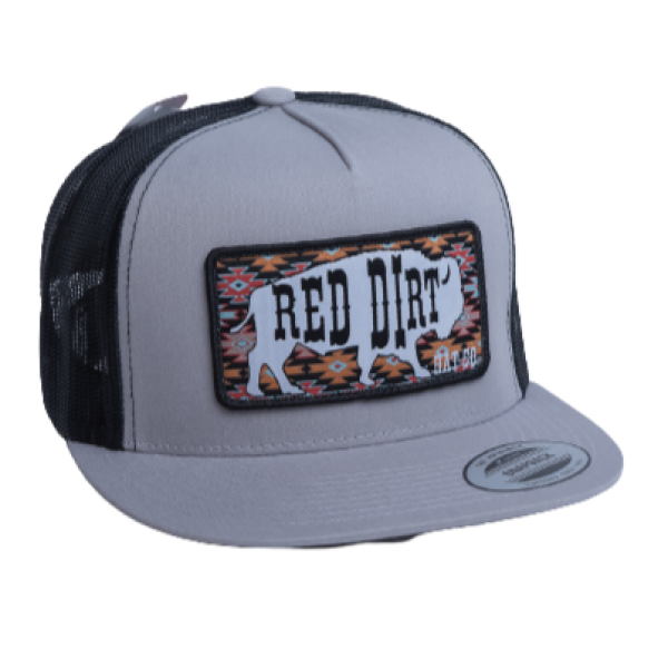 RDHC Great White 5 Panel Mesh Snapback Cap - Silver/Black