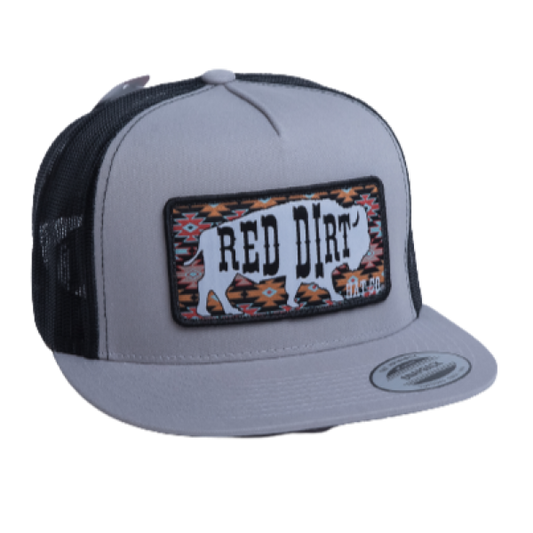 RDHC Great White 5 Panel Mesh Snapback Cap - Silver/Black