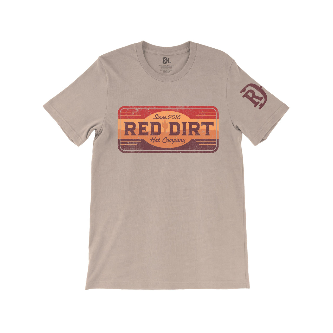 Red Dirt Hat Co. Unisex Raw Hide T-Shirt - Oatmeal