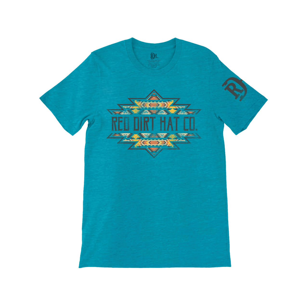 RDHC Unisex Aztec Shape T-Shirt - Turquoise