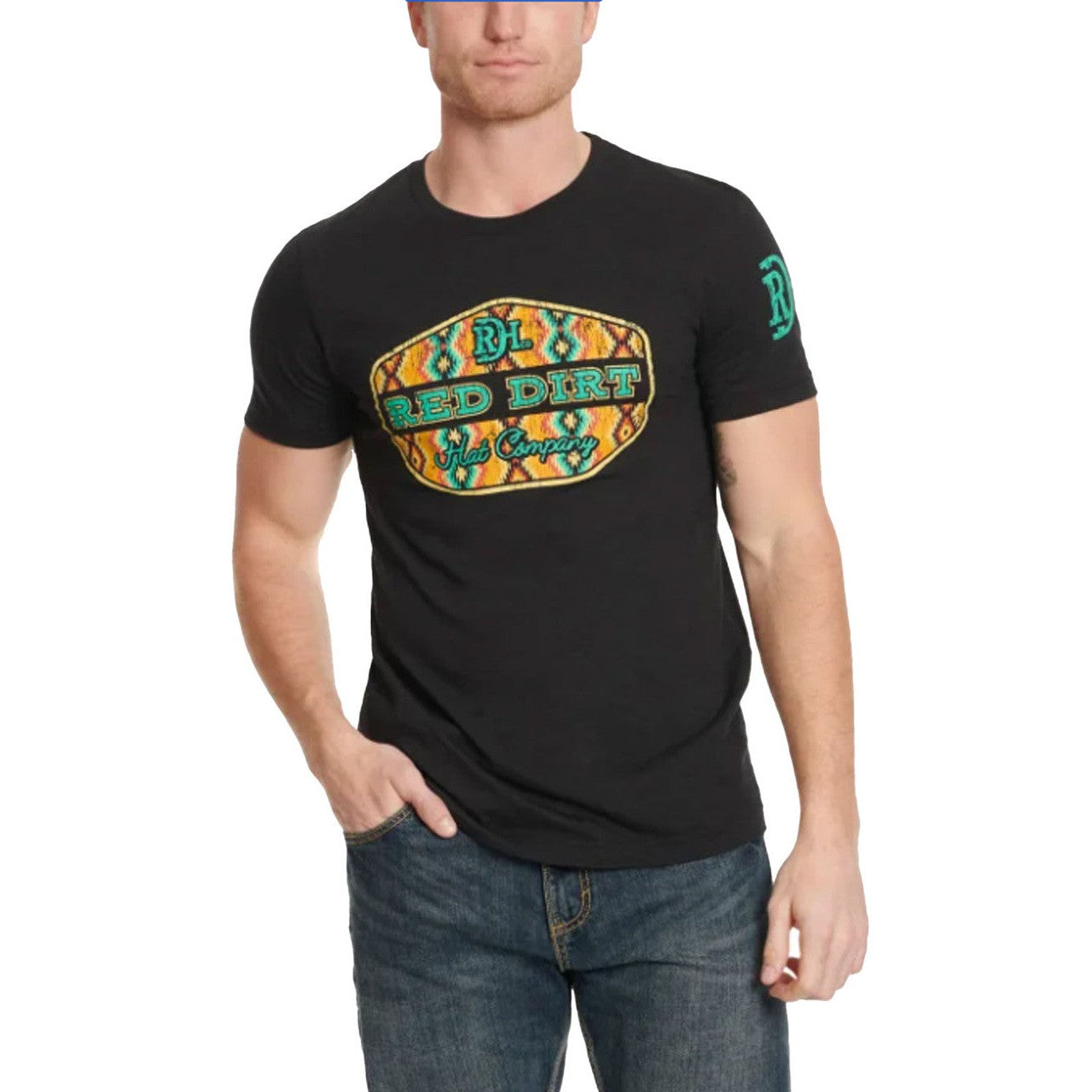 Red Dirt Hat Co. Unisex Free Rein T-Shirt - Black Heather