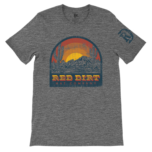 Red Dirt Hat Co. Unisex Rise N Shine T-Shirt - Deep Heather