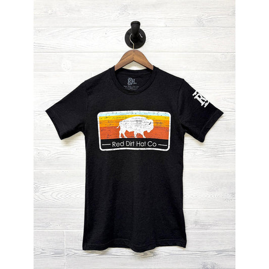 Red Dirt Hat Co. Unisex Picking the Boone Short Sleeve Tee Shirt- Black