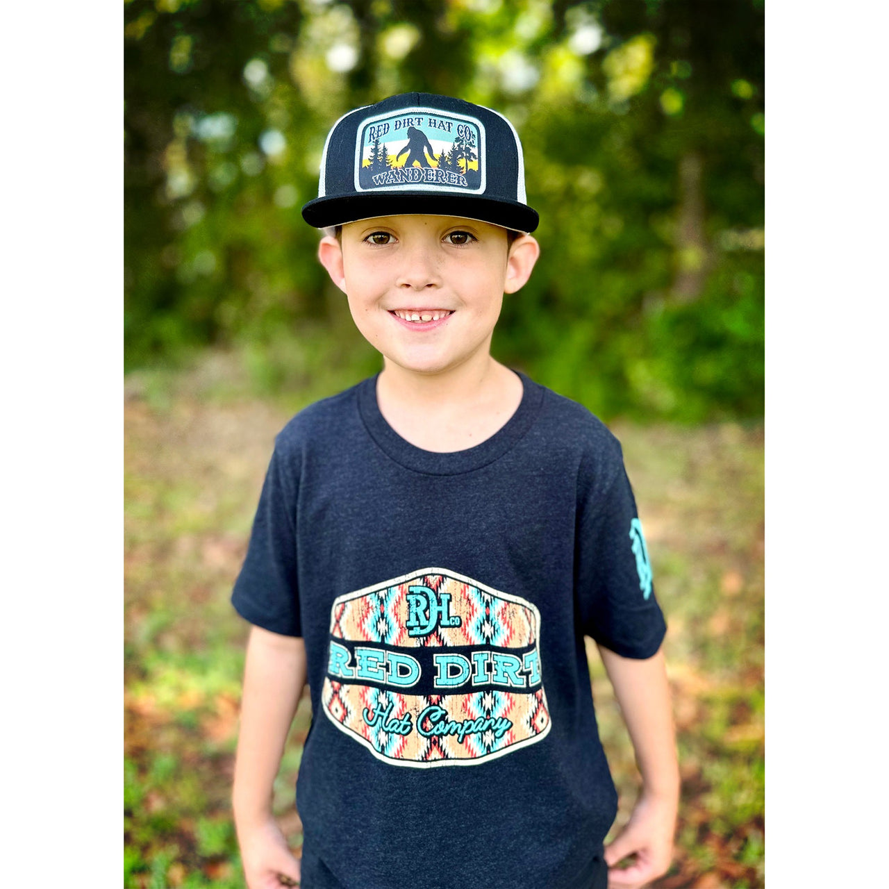 Red Dirt Hat Co. Youth Free Rein T-Shirt - Heather Black