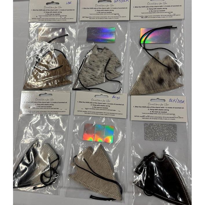 ReSCENTit Arrowhead Cowhide Car Charm Air Freshener - Multiple Colors