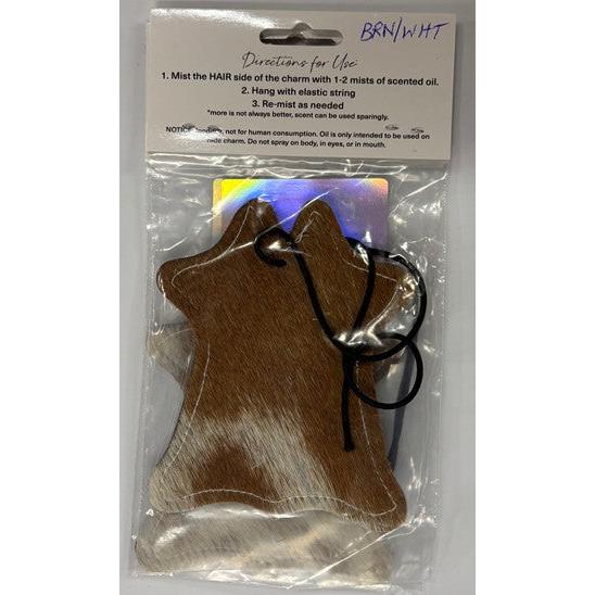 ReSCENTit Cowhide Shape Cowhide Car Charm Air Freshener - Multiple Colors