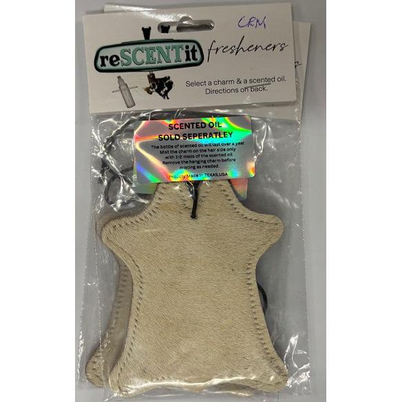 ReSCENTit Cowhide Shape Cowhide Car Charm Air Freshener - Multiple Colors