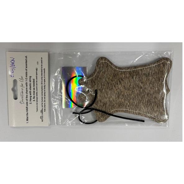 ReSCENTit Cowhide Shape Cowhide Car Charm Air Freshener - Multiple Colors