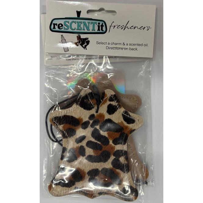 ReSCENTit Cowhide Shape Cowhide Car Charm Air Freshener - Multiple Colors