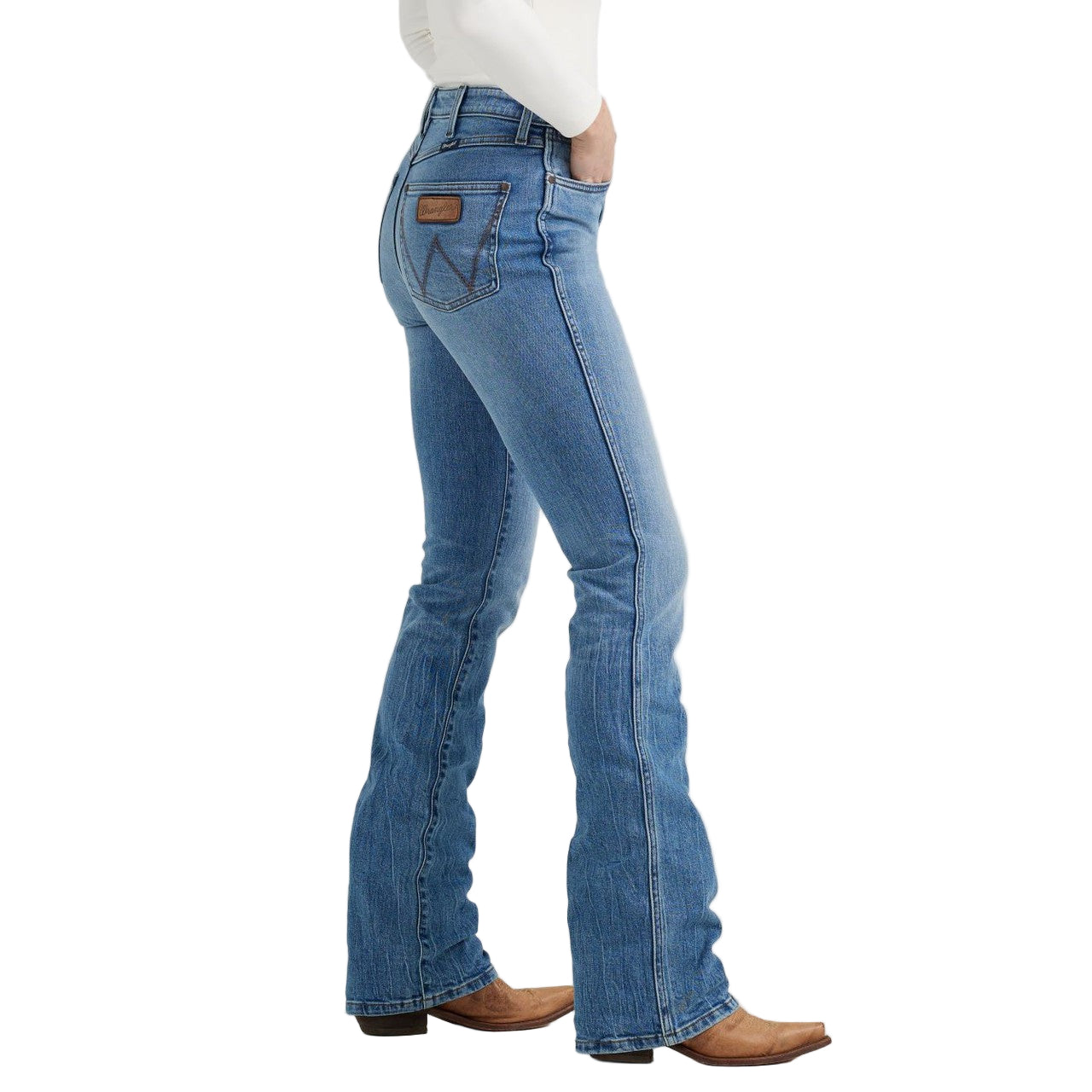Wrangler Women's Retro High Rise Bailey Boot Cut Jeans - Kelly
