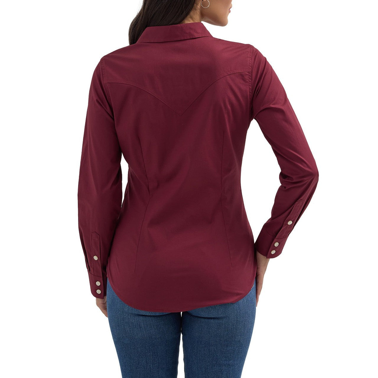 Wrangler Women's ASAP Retro Long Sleeve Shirt - Wine