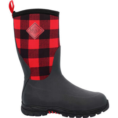 Muck Kid s Rugged 2 Boots Red Black Plaid