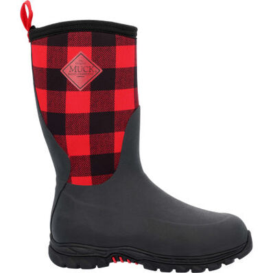 Muck Kid's Rugged 2 Boots - Red/Black Plaid