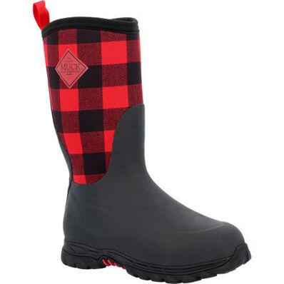 Muck Kid's Rugged 2 Boots - Red/Black Plaid