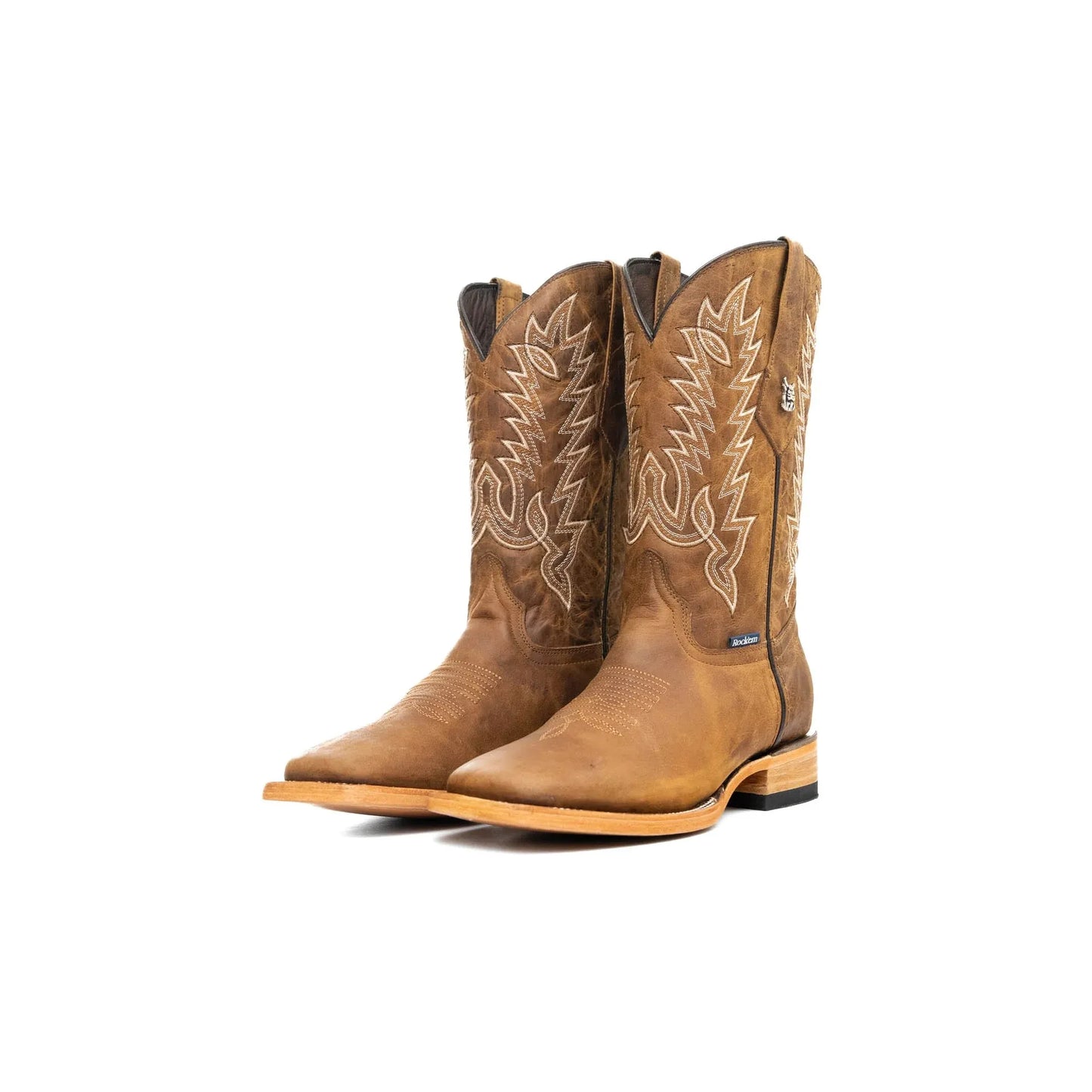 Rock'em Men's Connery Cedro Square Toe Boot-Cedro Camel