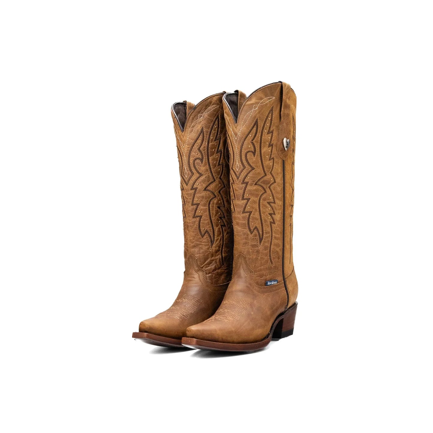 Rock'em Ladies Beirut Alexa Midi Snip Toe Boot-Camel