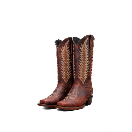 Rock'em Ladies Sierra Frontier Toe Boot-Congac