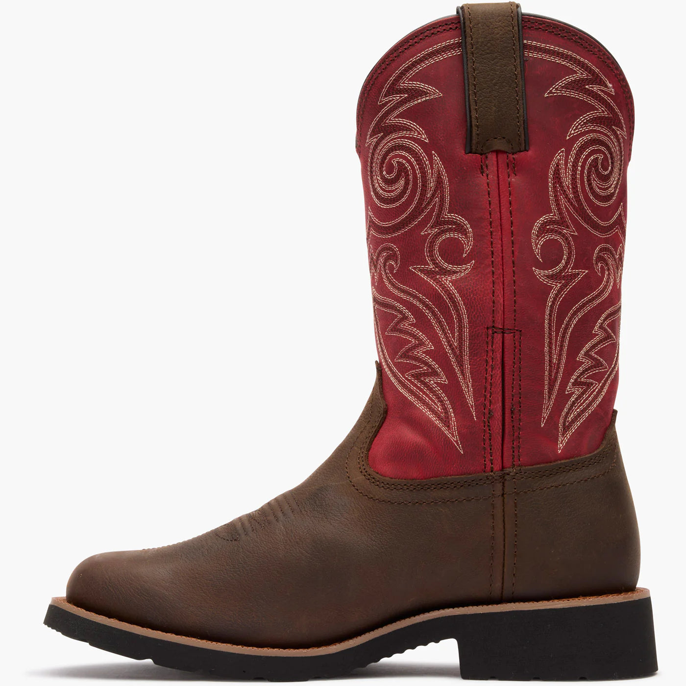 Rocky Women's Brown 11" Monocrepe Waterproof Western Boots - Brown & Magenta