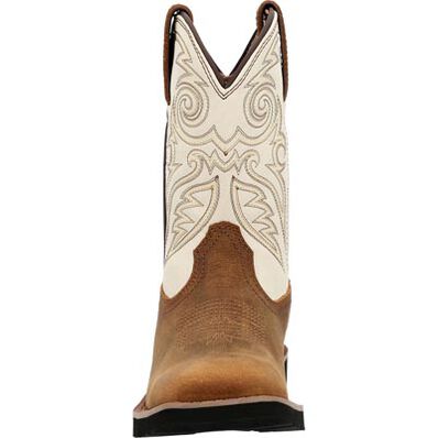 Rocky Kids 8" Monocrepe Western Boot - Brown/Bone