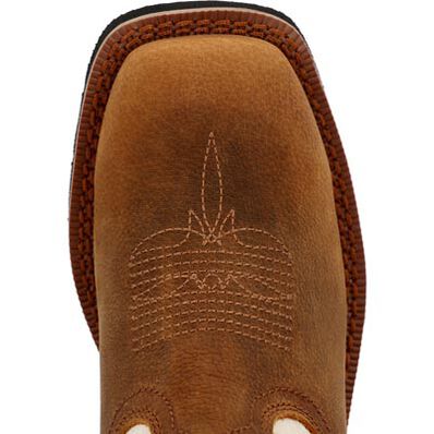 Rocky Kids 8" Monocrepe Western Boot - Brown/Bone