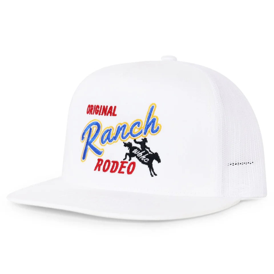 Whiskey Bent Hat Co - Ranch Rodeo Trucker Cap - White - Irvine Tack &amp; Western Wear