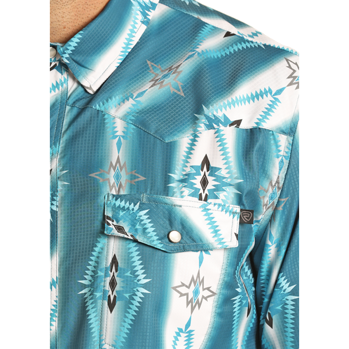 Rock & Roll Men's SS Aztec Ripstop Snap Shirt *FINAL SALE*