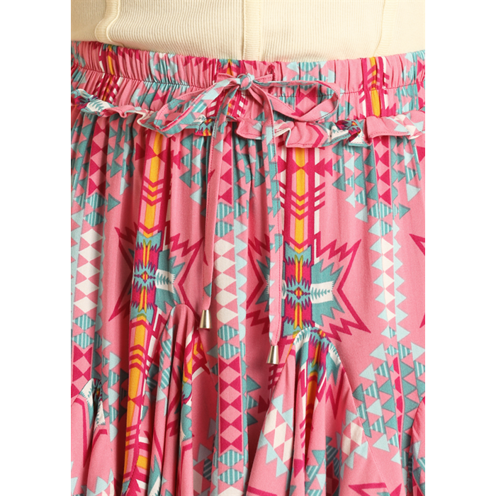 Rock & Roll Women's Godet Skirt - Hot Pink