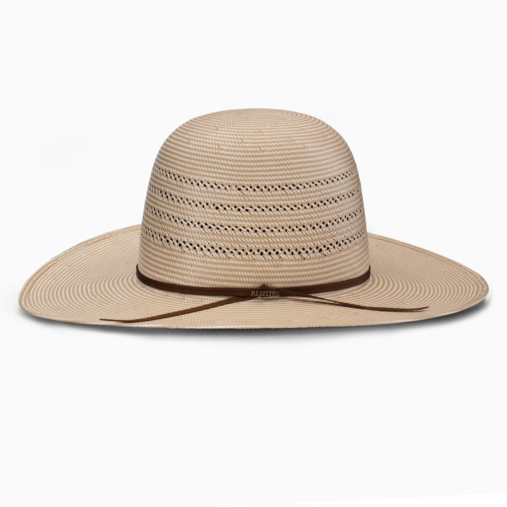 Resistol 20X 4 Corners Straw Western Hat - Natural/Tan