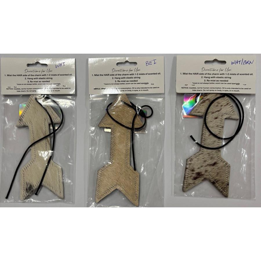 ReSCENTit Arrow Cowhide Car Charm Air Freshener - Multiple Colors