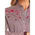 Panhandle Roughstock Women's Paisley Print Shirt -Maroon & White