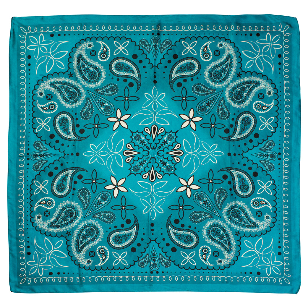 Catchfly Wild Rag Soutwestern Paisley - Turquoise