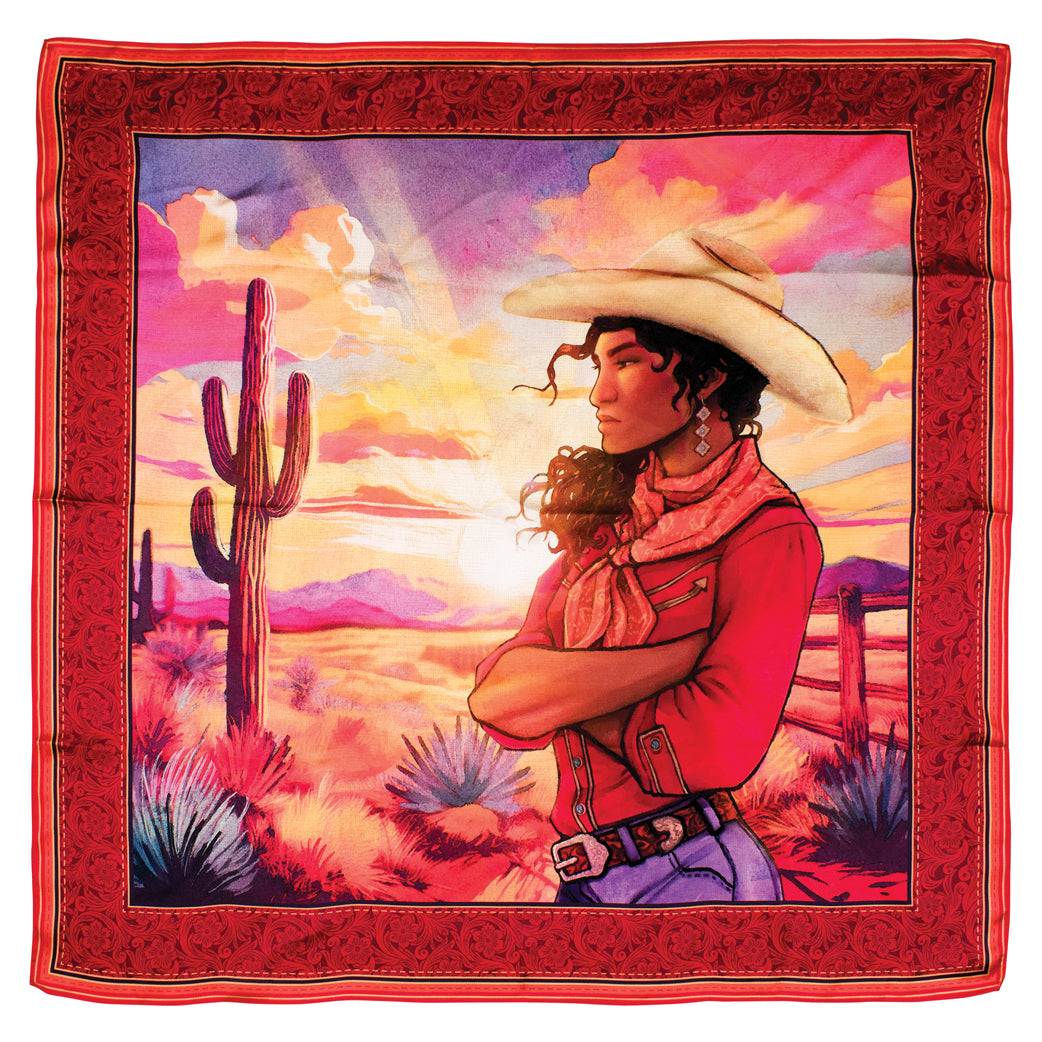 Catchfly Wild Rag Sunset Cowgirl - Multicoloured