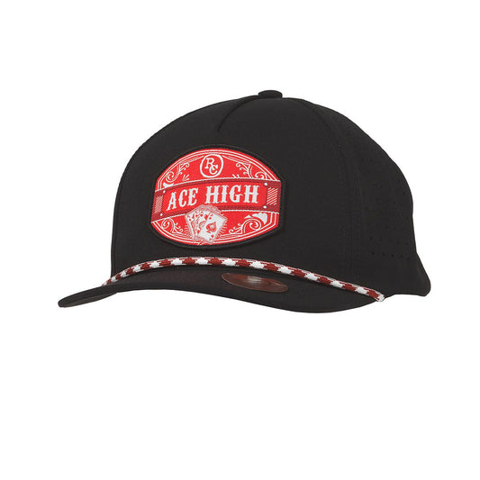 Ranch Craft Aces High Curved Brim Cap- Black