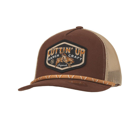 Ranch Craft Cuttin Up Curved Brim Cap- Brown