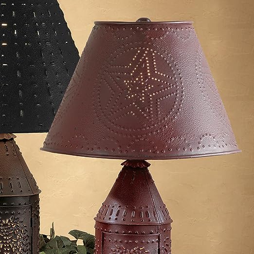 Metal Star Shade 6" - Red