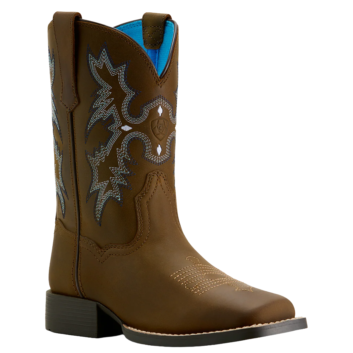 Ariat Youth Tombstone Western Boots - Distressed Brown