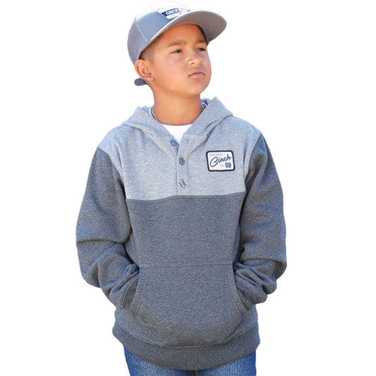 Cinch Boy's Pullover Hoodie - Charcoal/Grey