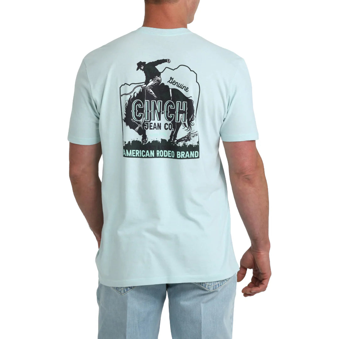 Cinch Men's Short Sleeve Tee Shirt- Green