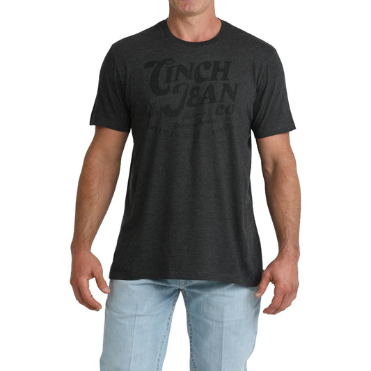 Cinch Men's Short Sleeve Tee Shirt- Charcoal