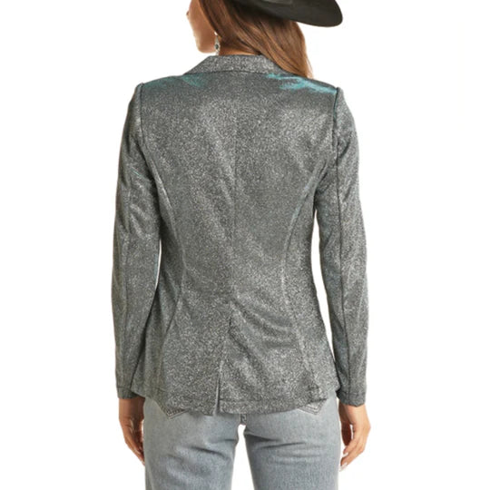 Rock & Roll  Women's Long Sleeve Iridescent Blazer - Assorted Colours