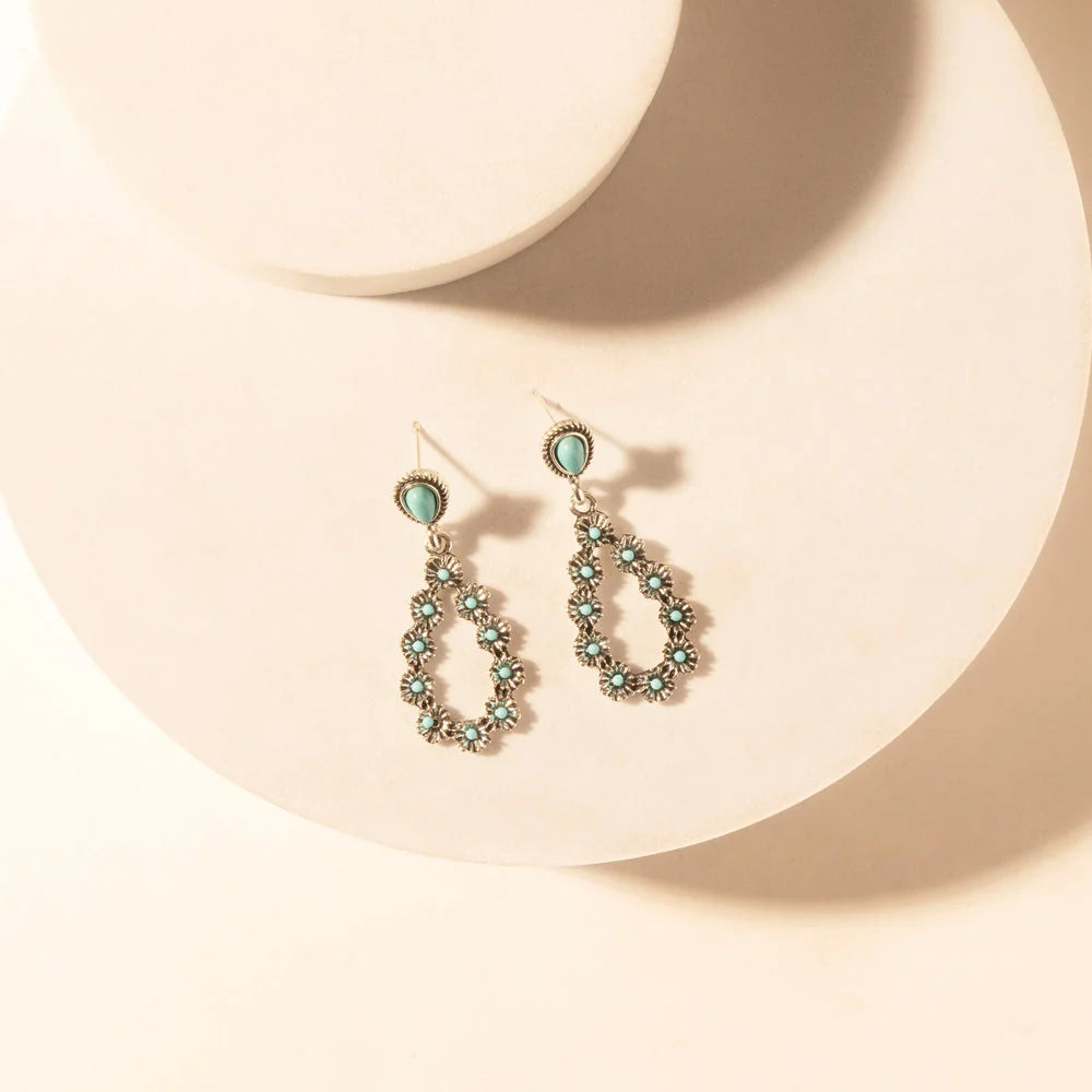 Myra Bluebonnet Trail Teardrop Earrings