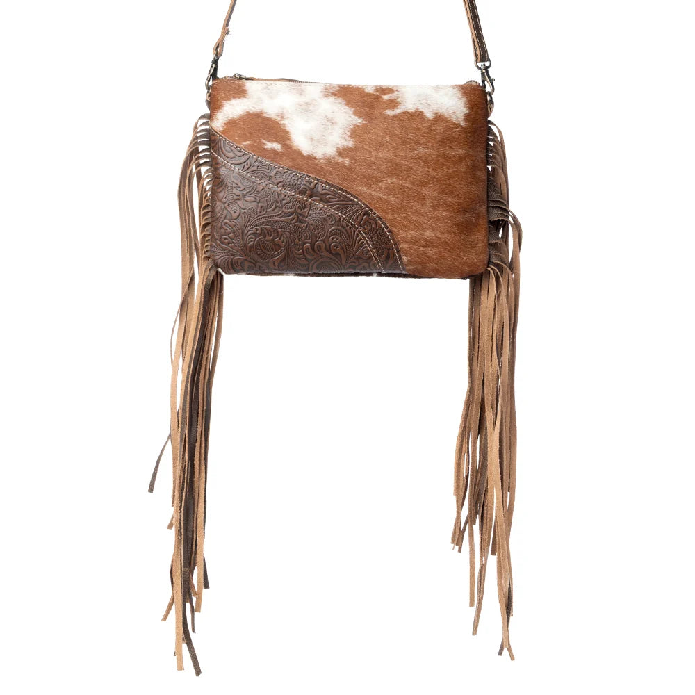 Myra Fractional Leather and Hair on Bag- Multi