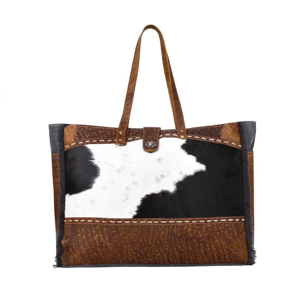 Myra Asher Canvas and Hair On Bag