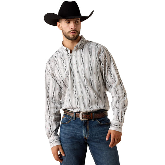 Ariat Men's The Everything Long Sleeve Classic Fit Shirt- White
