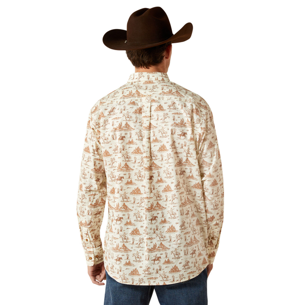 Ariat Men's Saint Classic Long Sleeve Fit Shirt - Cream