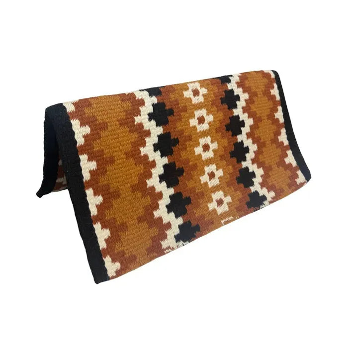 El Paso 4lb Single Wool 34 x 36 Saddleblanket - Design O