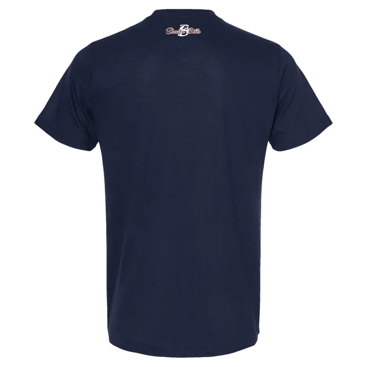 Stackin Bills Cigar Tee Shirt - Navy