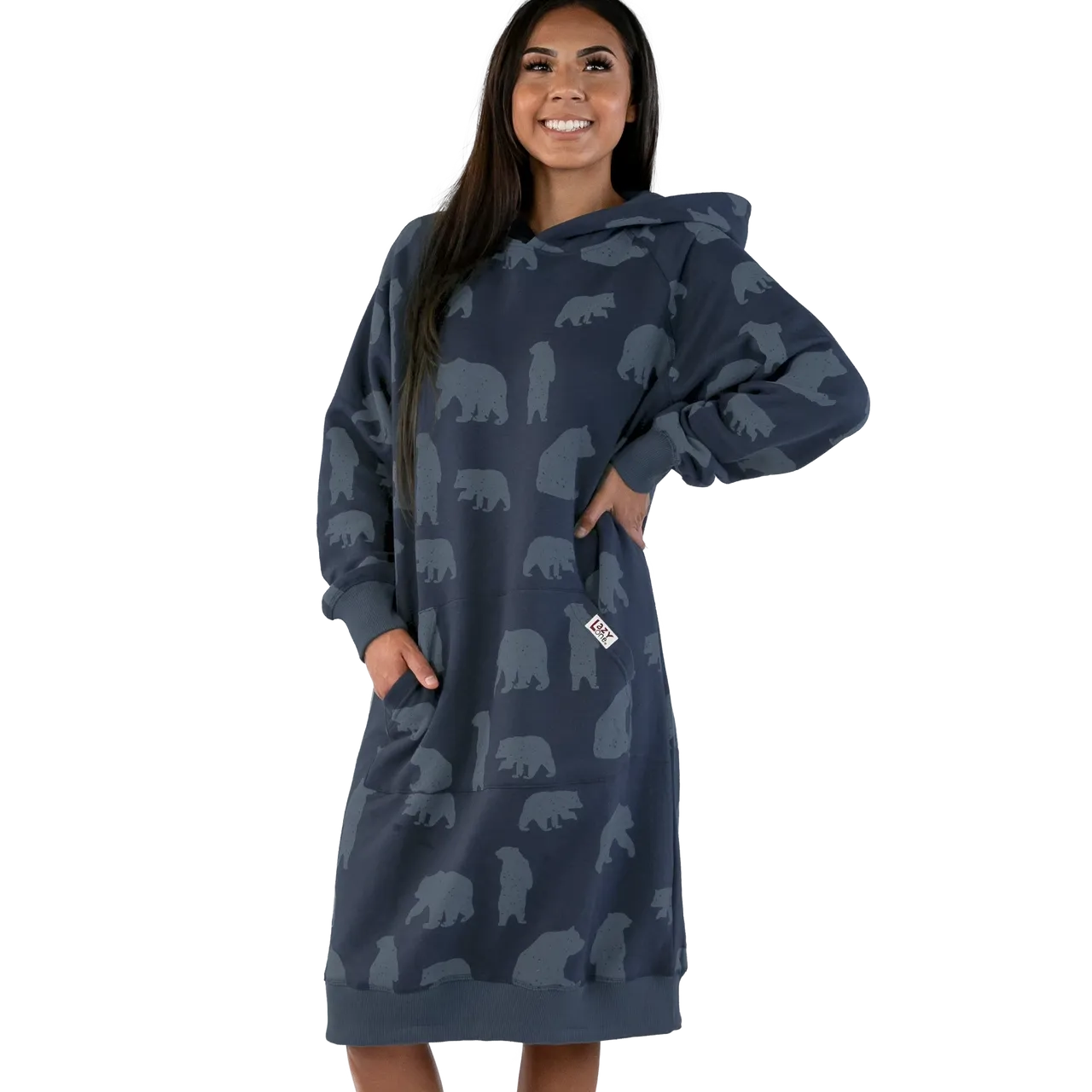 Lazy One Unisex Get Lost Sleep Hoodie- Blue