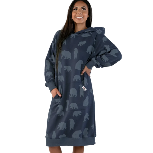 Lazy One Unisex Get Lost Sleep Hoodie- Blue